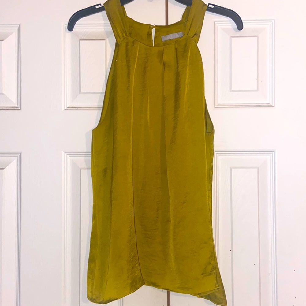 Violet & Claire Celery Halter Tank Blouse